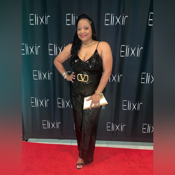 Sz 14 Sequin Jumpsuit - Picture 1 of 6